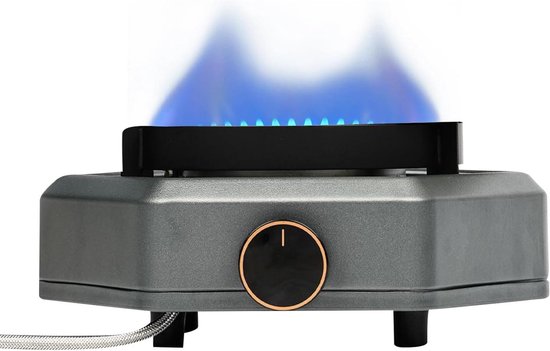 Camping Kooktoestel - Draagbare Gasbrander - Buiten Koken - 7800 Watt Vermogen - 27 x 25 x 12 cm - Zwart van Camping