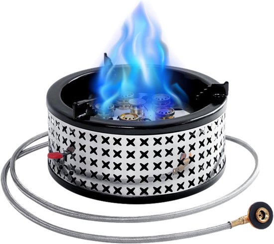 Camping Kooktoestel - Draagbare Oven - Outdoor Koken - Geavanceerde Verbranding - 27 cm Breed - Zwart