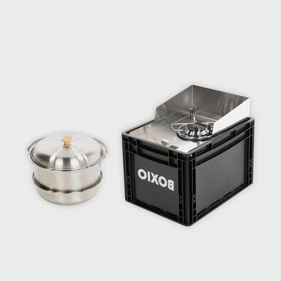 Camping Kooktoestel - Gasfornuis Outdoor - Kamperen Koken - Geïntegreerde Opbergbox - 40 x 30 x 28 cm - Cook Plus