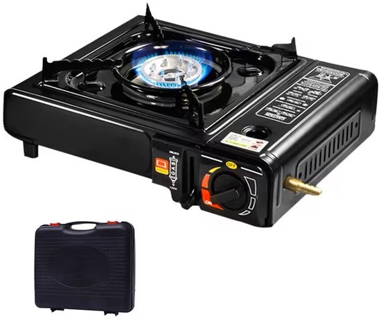 Camping kooktoestel - Incl koffer - Draagbaar Gasfornuis - Nood Gasstel - Excl Gas van MaxxGarden