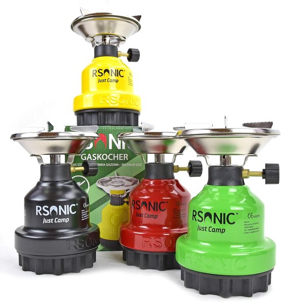 Camping Kooktoestel - Outdoor Brander - Kamperen en Hiken - Traploos Regelbaar - 1200 Watt - Groen