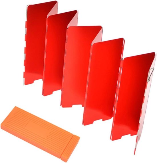 Camping Kooktoestel - Outdoor Brander - Kamperen Koken - Opvouwbaar Ontwerp - 10 Stuks - Rood