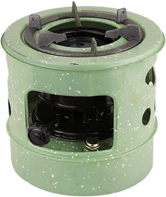 Camping Kooktoestel - Petroleum Kooktoestel - Outdoor Koken - Winddicht Ontwerp - 23.5 cm Hoog - Groen