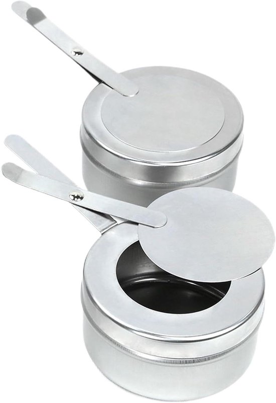 Camping Kooktoestel Set - Alcoholbrander Oven - Outdoor Koken - Roestvrij Staal - 2 Delig - Zilver