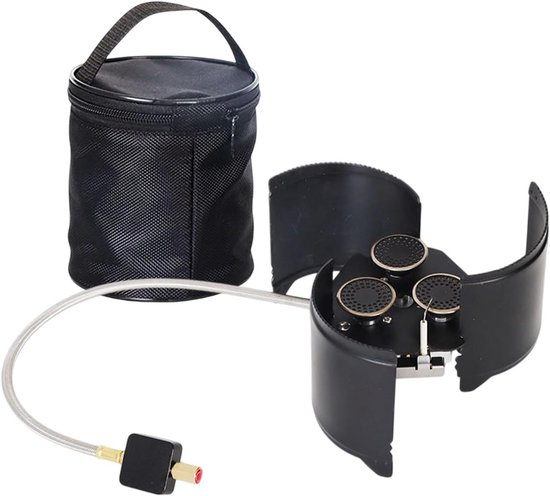 Camping Kooktoestel - Wandel Fornuis - Buiten Koken - Keramische Brandkop - 12-30 cm Potten - Zilver