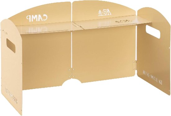 Camping Kooktoestel Windscherm - Opvouwbaar Windscherm Koker - Buiten Koken - Energiebesparend Vlamcontrole - 46.2 x 38.4 x 7.9 cm