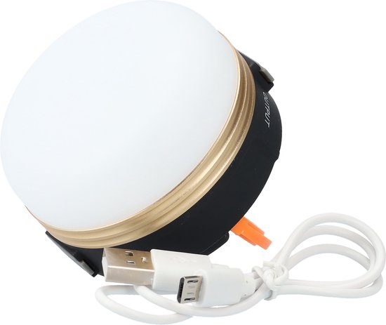Camping lamp - Kampeerlamp - Campinglamp, lamp, hanglamp, draadloos! - Ophangbaar - USB-C oplaadbaar, met USB-C lader - Geschikt voor binnen en buiten de tent van Merkloos