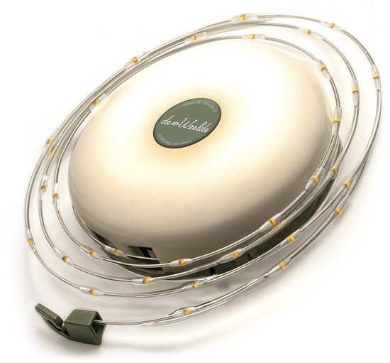 camping lamp, lichtsnoer, zaklamp, powerbank (4in1) kampeerlamp met lampjes slinger voor buiten - campinglamp oplaadbaar met USB C - tentlamp verlichting van Merkloos