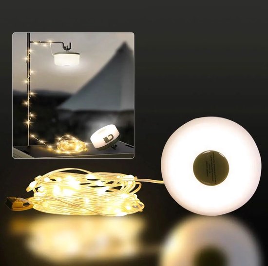 Camping licht snoer 8 meter 5 functies usb C oplaadbaar Warm White draadloos verlichting overkapping , draadloos kinderkamer ledstrip van Laiyang