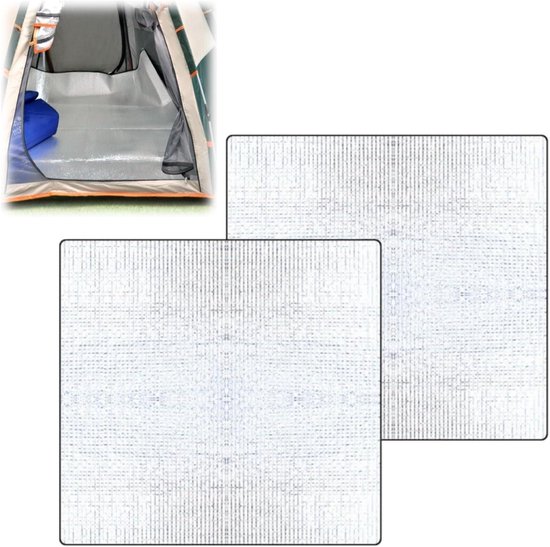 Camping Mat - Isolerende Slaapmat - Buiten Kamperen - Dubbelzijdig Aluminiumfolie - 240x240cm - Zilver van Merkloos