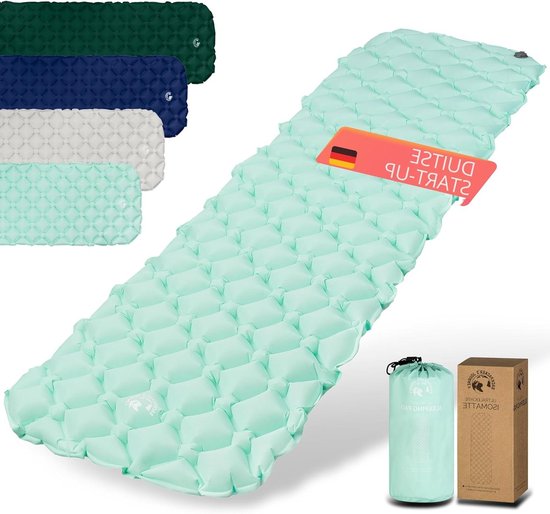 Camping Matras - Luchtbed Outdoor - Kamperen Wandelen - Ultralicht Klein - 192 cm Lang - Turquoise