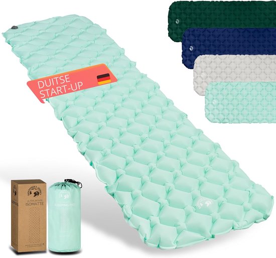 Camping Matras - Luchtbed Outdoor - Kamperen Wandelen - Ultralicht Klein - 192 x 58 cm - Turquoise