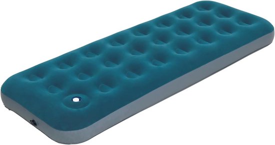 Camping Matras met Ingebouwde Voetpomp - Opvouwbaar Matras - Vouwmatras - Camping Matje - Slaapmat - Logeer Matras - Luchtmatras - Kampeer Matras - Camping Bedje - PVC - 191 x 73 x 22 cm - Turkoois - van Imperatoris