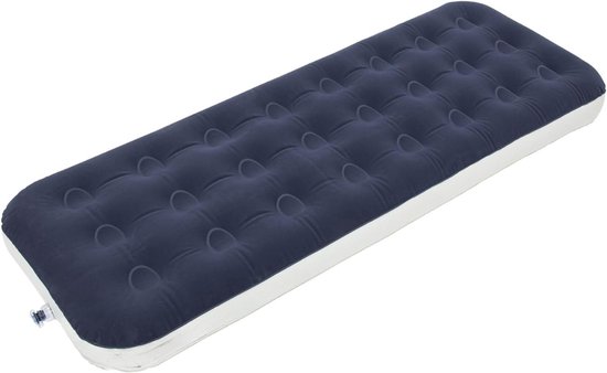 Camping Matras - Opvouwbaar Matras - Vouwmatras - Camping Matje - Slaapmat - Logeer Matras - Luchtmatras - Kampeer Matras - Camping Bedje - 191 x 73 x 22 cm - Blauw/Wit - van Imperatoris van Merkloos