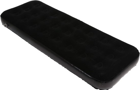Camping Matras - Opvouwbaar Matras - Vouwmatras - Camping Matje - Slaapmat - Logeer Matras - Luchtmatras - Kampeer Matras - Camping Bedje - PVC - 185 x 75 x 21 cm - Zwart - van Imperatoris van Merkloos