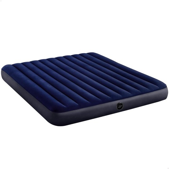 Camping Matras - Opvouwbaar Matras - Vouwmatras - Camping Matje - Slaapmat - Logeer Matras - Luchtmatras - Kampeer Matras - Camping Bedje - PVC - Tot 272 kg - 203 x 183 x 25 cm - Blauw - van Imperatoris van Merkloos