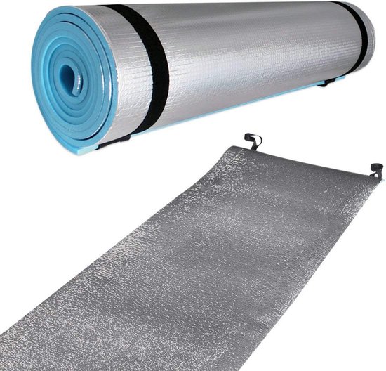Camping Matras - Slaapmat Outdoor - Vochtwerend Slapen - Aluminium Versterking - 180x50cm - Zilver