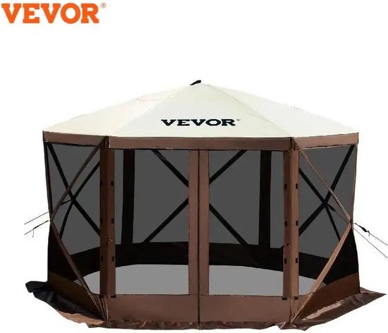 Camping Pop-up Tent 3,66x3,66 meter - Tuinhuisje - Camping -Luifel - Onderdak - Anti muggen - Zonnescherm van Camping