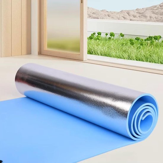 Camping Rolmat - Slaapmat Kamperen - Buiten Ontspannen - Waterdicht EVA Schuim - 180 x 50 cm - Zilver van Merkloos