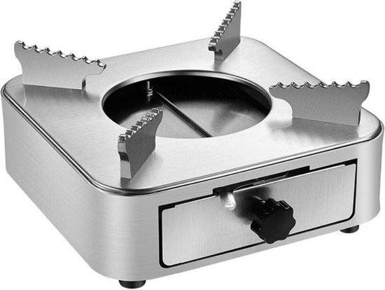 Camping set draagbaar gasfornuis - mini picknickkoker met ingebouwde tank voor grillen en picknicks