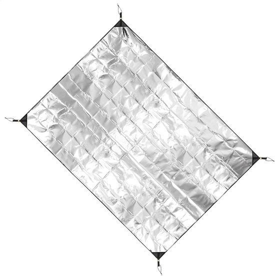 Camping Slaapmat - Isolatiemat Picknickmat - Buiten Slapen Kamperen - Dubbelzijdig Waterdicht - 200x180 cm - Zilver