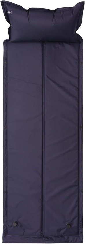 Camping Slaapmat - Luchtmatras Vloermat - Comfortabel Slapen - Ergonomisch Neksteun - 183 x 60 cm - Donkerblauw
