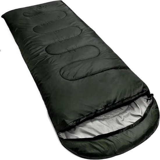 Camping Slaapzak - Draagbare Slaapzak - Buitenavonturen - Extra Dik - 75 x 210 cm - Zwart