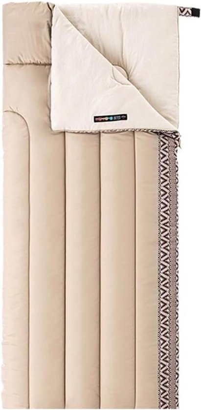 Camping Slaapzak - Envelop Slaapzak - Outdoor Kamperen - Lichtgewicht Ontwerp - 190 x 75 cm - Beige