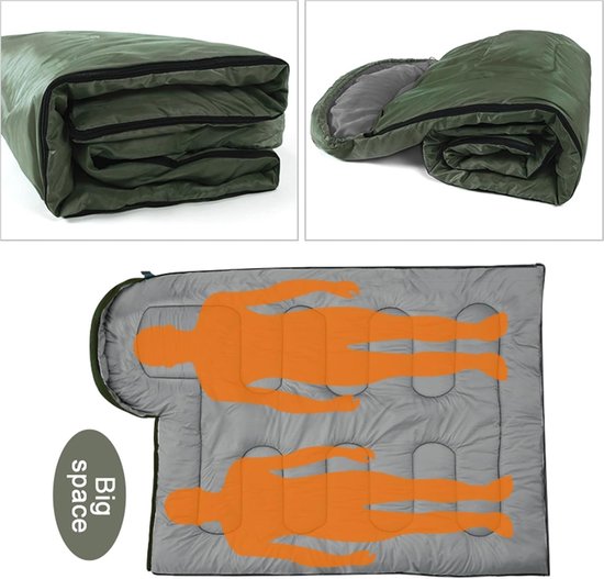 Camping Slaapzak - Kampeerzak Outdoor - Buiten Kamperen - Lichtgewicht Ontwerp - 210 cm Lengte - Blauw