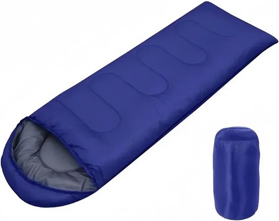 Camping Slaapzak - Outdoor Slaapzak Backpack Slaapzak - Kamperen en Hiken - Waterafstotende Stof - 1000 Gram - Blauw