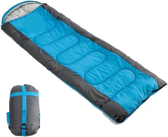 Camping Slaapzak - Outdoor Slaapzak - Kamperen en Backpacken - Waterdicht Lichtgewicht - 190 x 75 cm - Blauw