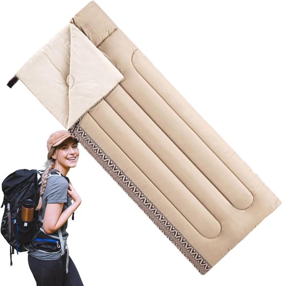 Camping Slaapzak - Outdoor Slaapzak - Kamperen en Hiken - Drie Seizoenen Gebruik - 190 x 75 cm - Meerdere kleuren