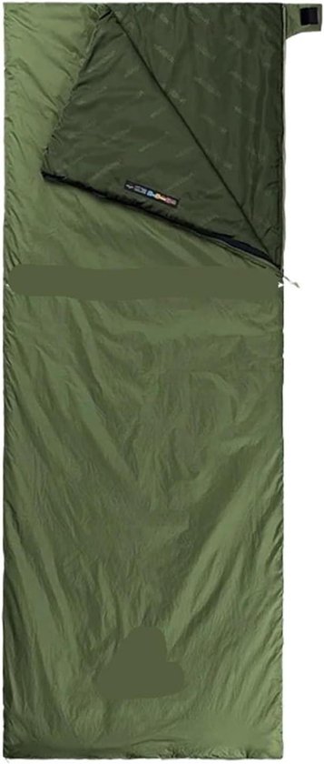 Camping Slaapzak - Outdoor Slaapzak - Kamperen en Hiken - Slijtvaste Buitenschaal - 190x75 cm - Groen