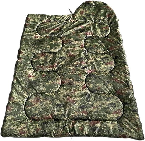 Camping Slaapzak - Winter Slaapzak Dikker - Outdoor Kamperen - Thermisch Comfort - 210 cm - Groen