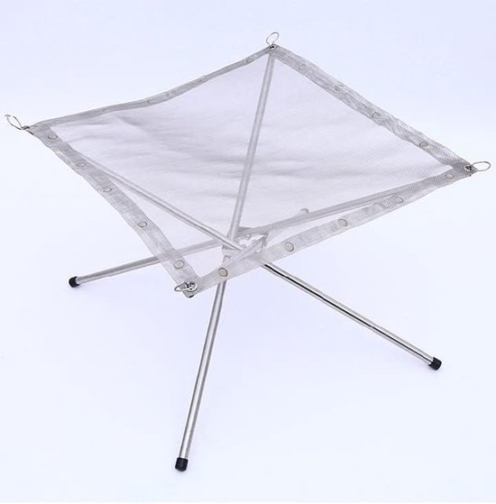 Camping Statief - Buiten Koken - Kampvuur Bereiden - Verstelbare Ketting - 52x52x43cm - Koffie
