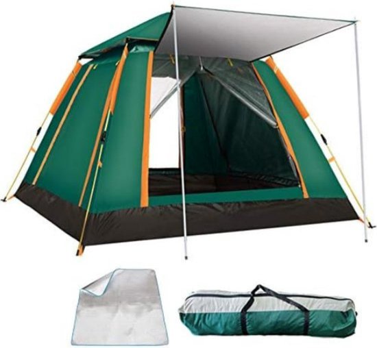 Camping Tent - Waterbestendig - 4 Persoon - Groen van Camp