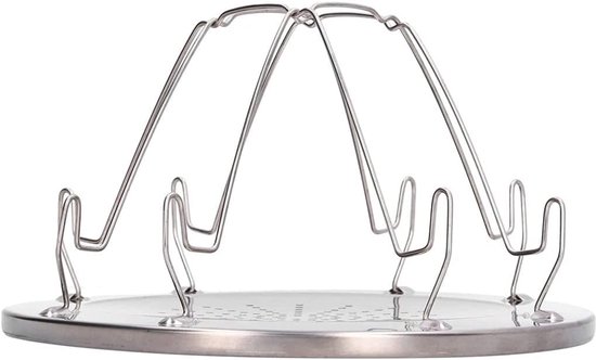 Camping Toaster - Broodrooster Gasfornuis - Kamperen Buiten - Roestvrij Staal - 4 Plakken - Zilver