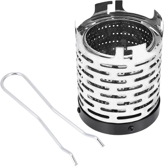 Camping Verwarming - Buiten Kooktoestel - Outdoor Koken - Efficiënte Warmte - 15x12x12 cm - Zilver