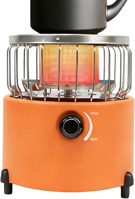 Camping Verwarming - Tentkachel Gas - Buiten Verwarmen - Roestvrij Staal - 19.7 x 19.6 x 16.8 cm - Zilver