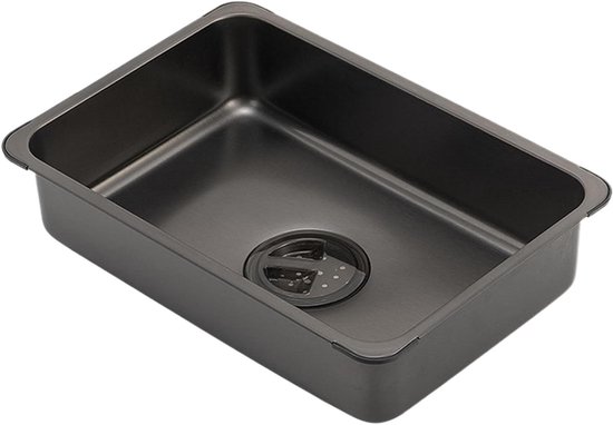 Camping wastafel - Draagbare spoelbak - Buiten koken - Geïntegreerd afvoersysteem - 379 x 287 x 115 cm - Zilver