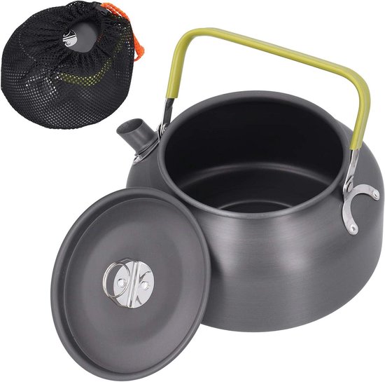 Camping Waterketel - Theepot Outdoor - Water Koken - Europese Stijl Tuit - 1.2 Liter - Grijs