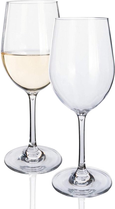 Camping Wijnglazen - Onbreekbare Glazen - Outdoor Gebruik - Krasbestendig Materiaal - 350 ml - Transparant