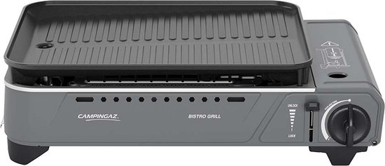 Campingaz Bistro Grill 3 camping grill (gas) – snel voorverwarmd – elektronische ontsteking van Campingaz