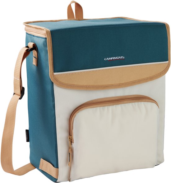 Campingaz Fold N'Cool MiniMaxi 20L Koeltas – 8x 1,5 liter – Antibacteriële voering - groen/beige/wit