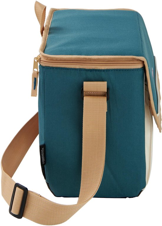 Campingaz Fold'N Cool MiniMaxi 10L Koeltas – 9x 0,5 liter – Antibacteriële voering - groen/beige/wit van Merkloos