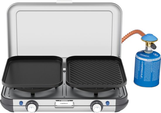 Campingaz Kitchen 2 Grill and Go CV - luxe camping kooktoestel - gas stove - grijs van Campingaz