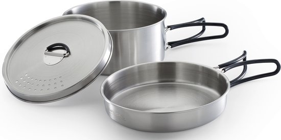 Campingaz Trekking Kit - 3-delige camping pannenset - lichtgewicht - aluminium van Campingaz