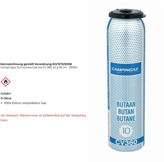 Campingaz Ventielgasfles CV 360 van Campingaz