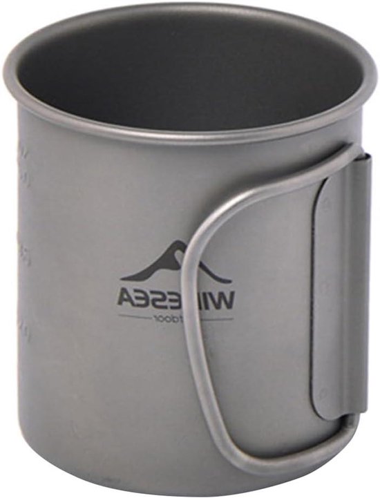 Campingbeker - Outdoor mok - Kamperen en reizen - Stapelbaar en lichtgewicht - 200 ml - Grijs