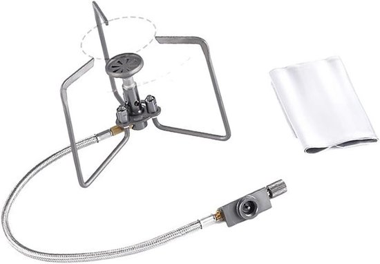 Campingbrander Aluminium - Draagbaar Fornuis - Buiten Koken - Efficiënte Verwarming - 10 cm - Aluminium